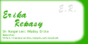 erika repasy business card