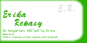 erika repasy business card